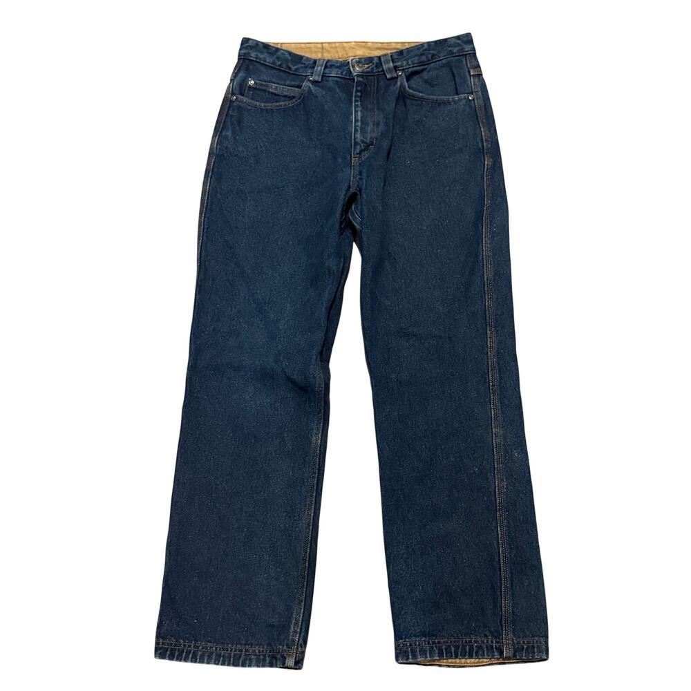 Duluth Trading Co Ballroom Relaxed Fit Jeans Men 32x32 Dark Wash Straight Denim